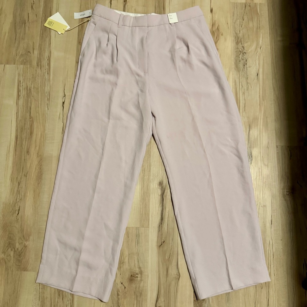 Aritzia Effortless Wilfred Wide Leg Pants (Calluna Lilac)